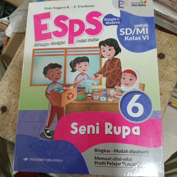 

terbaru !!! esps seni rupa sd kelas 6 erlangga kurikulum merdeka ready