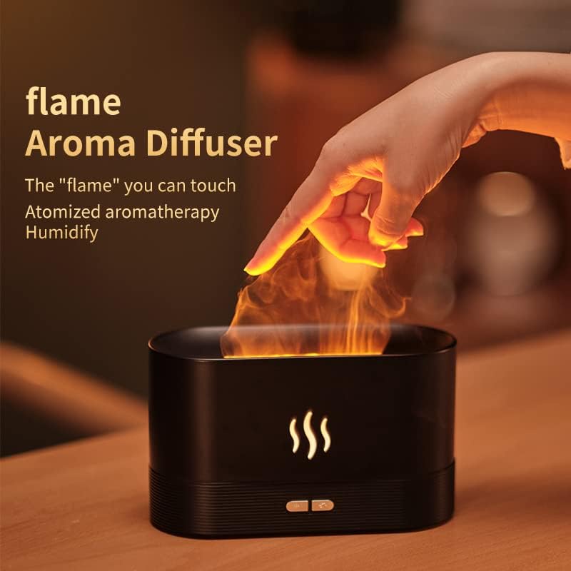 REUP Flame Air Humidifier Aromatherapy Essential Oil Diffuser 7 Color - SL-169