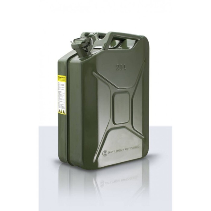 Jerigen Besi Metal Jerry Can Jerrycan 20L Liter