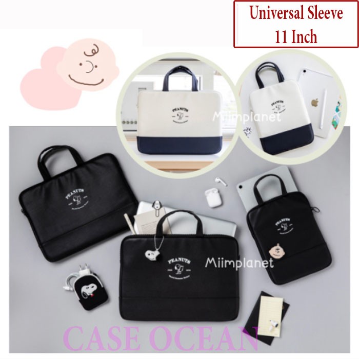 Jt Top Ipad 9 10.2 2021 Sleeve Leather Case Pouch Cover Snoopy Peanuts Bag