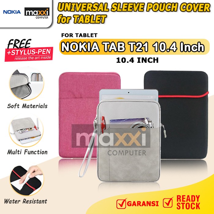 Jt Top Tablet Nokia T21 10.4" Sleeve Pouch Tas Sarung Soft Case Casing Cover