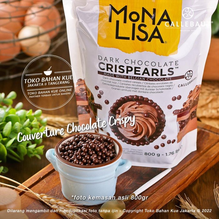 

Sale Terbatas Mona Lisa Dark 800Gr Asli Callebaut Crispearls Cokelat Crispy Monalisa Aman