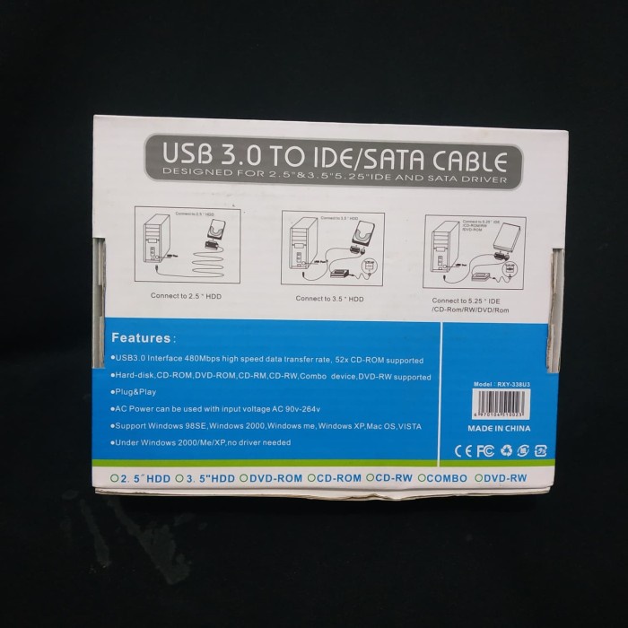 KABEL R DRIVER USB 3.0/2.0 TO SATA/IDE BEST SELLER