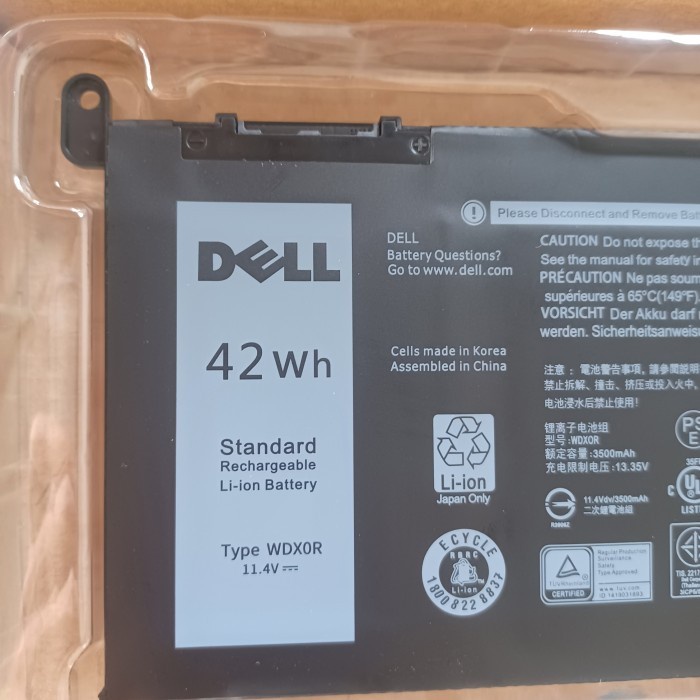 BATERAI BATRE DELL INSPIRON 14 7472 5368 5378 15 5568 7000 WDX0R TERLARIS