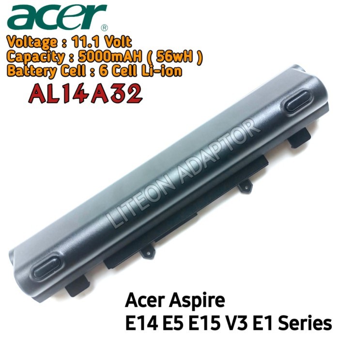 BATERAI LAPTOP ACER E14 E15 E5-411 E5-471 E5-471G AL14A32