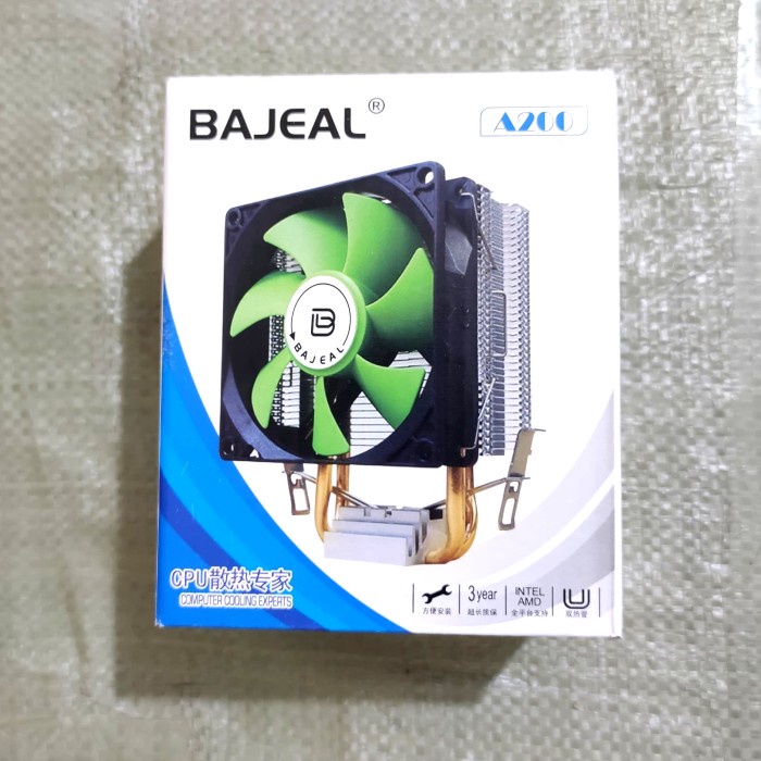 Sku-1168 Cpu Cooler Gaming Aluminium Bajeal A200 Fan Processor Lga 775 1155 Amd Combo Pc