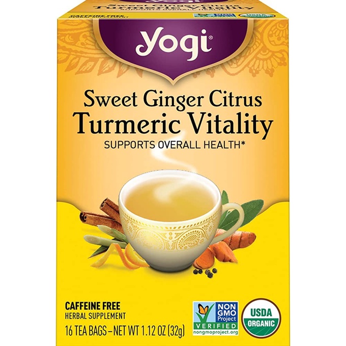 

Yogi Tea Sweet Ginger Citrus Turmeric Vitality 16 X 2 Gram