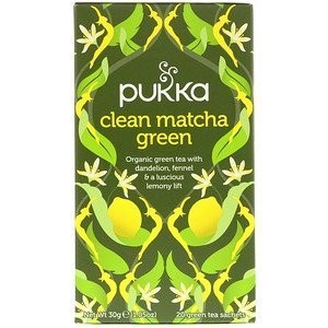 

Pukka Tea Clean Matcha Green Organic A Luscious Green Tea 20 X 1.5 Gr