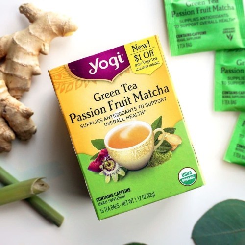 

Yogi Tea Green Tea Passion Fruit Matcha Antioxidants 16 X 2 Gram