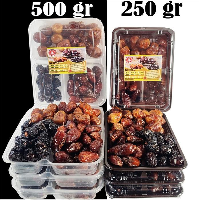 

3in1 paket 3 jenis kurma spesial ajwa sukari tunisia stok terbaru