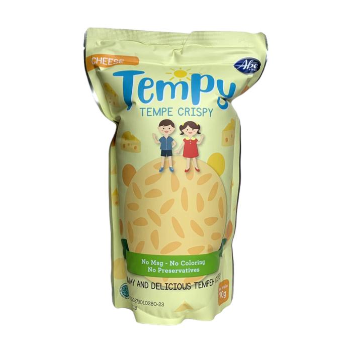 

ABE FOOD Tempy 70gr Keripik Tempe Cemilan Mpasi Bayi Snack Mpasi 1 tahun Rasa Cheese , Seasalt ,
