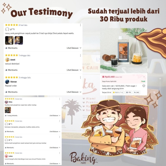 

Gula Aren Cair Asli 5Lt Bandung / Goolaka / Superior Brown Sugar Aren