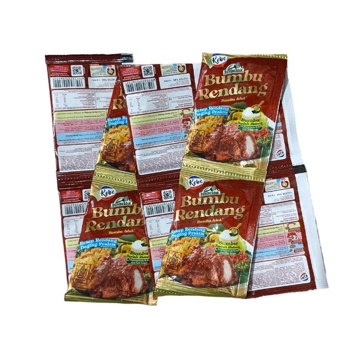 

Kobe Bumbu Nasi Uduk - Nasi Kuning - Bumbu Rendang Renceng isi 10 Sachet Masakan