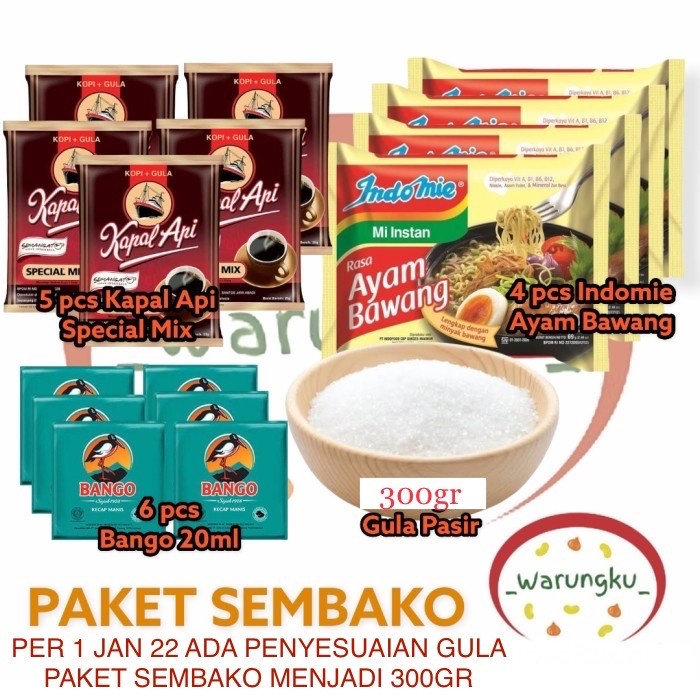 

PROMO Paket Hemat 1 Sembako Warungku