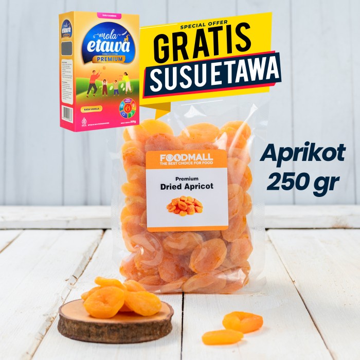 

Buah Aprikot Kering 250 gram / Dried Apricot 250g Murah