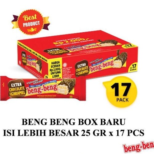 

BENG BENG WAFER COKLAT 1 BOX ISI 17 PCS BENG-BENG