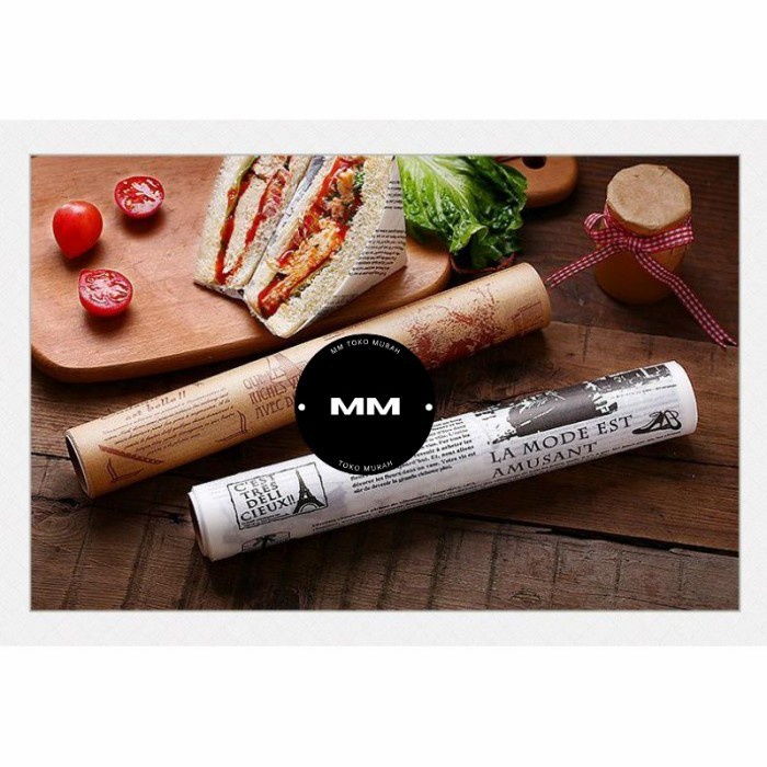 (Good) baking paper koran / kertas roti motif koran / kertas roti koran / wax