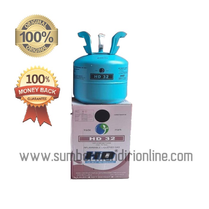 FREON R32 3KG REFRIGERANT HD / FREON REFRIGERANT R32 3KG / FREON AC