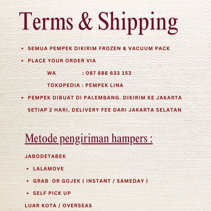 

Sale Terbatas Christmas Hampers - Set B - Tenggiri Aman