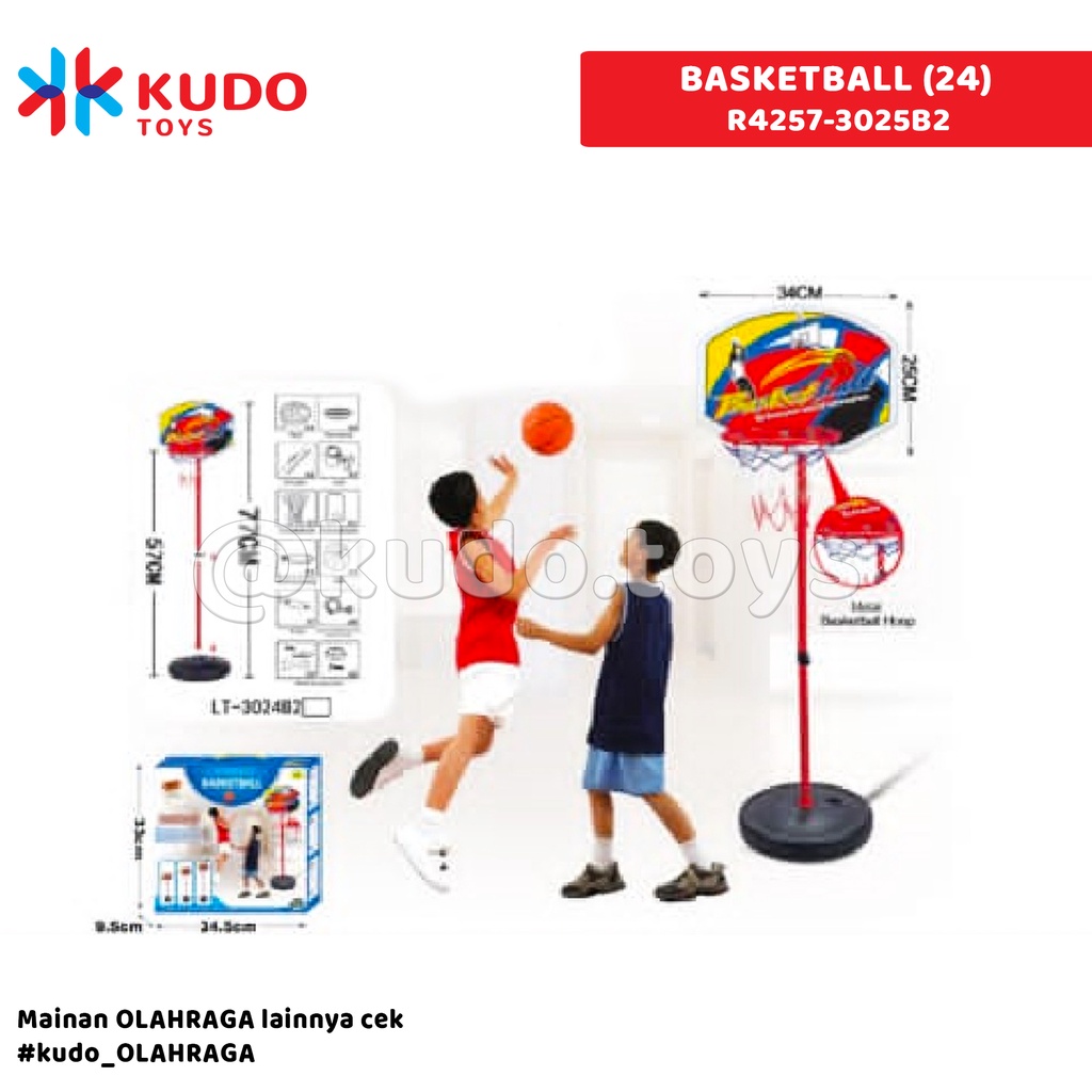 Kudo Toys - Mainan Anak BASKETBALL (24) R4257-3025B2