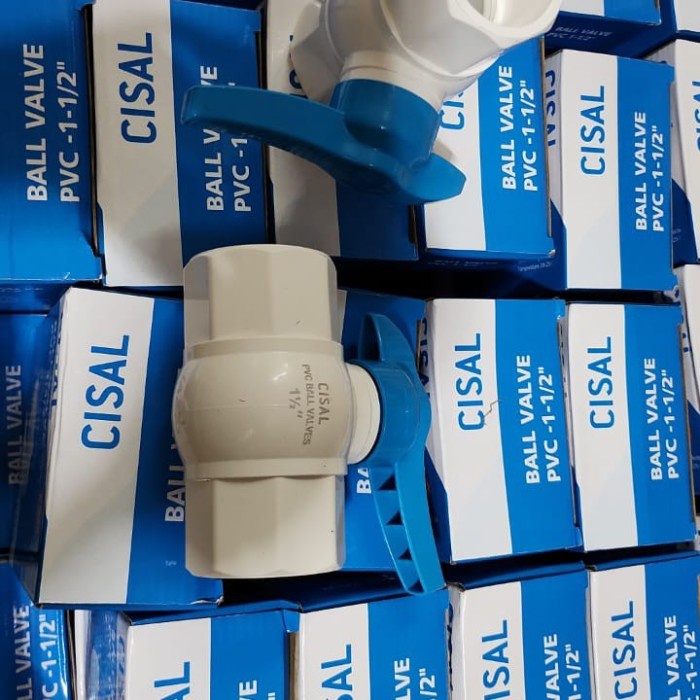 Terlaris Stop Keran / Ball Valve Pvc 11/2 " Inch Abs Cisal / Stop Kran 11/2"
