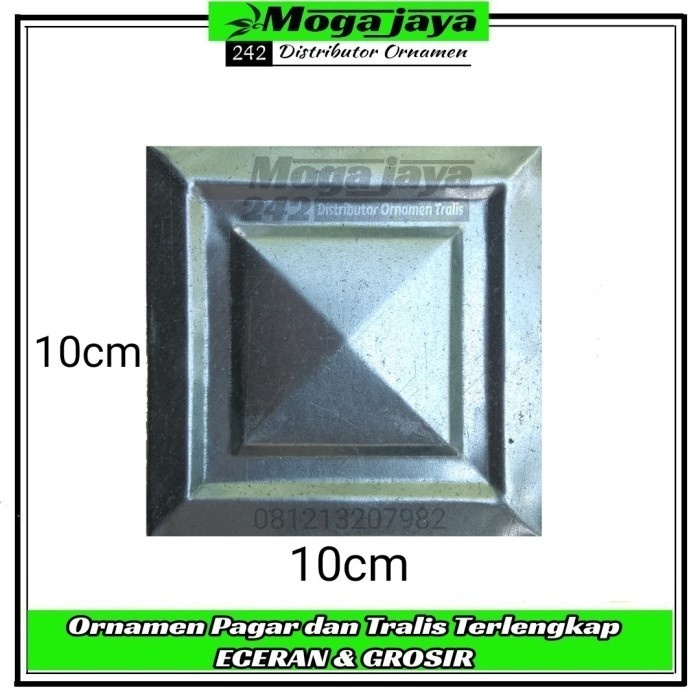 

[BestSeller] tapak Piramida segi empat ornamen pagar tralis canopy balkon dll