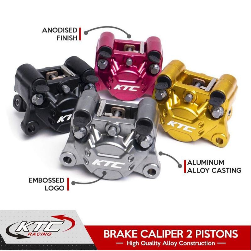 KALIPER PALA BABI KTC RACING 2 PISTON SLIM KTC RACING UNIVERSAL
