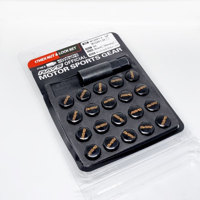Lugnut Mur Baut Velg Mobil Racing Rays 1.5 Mm Rays