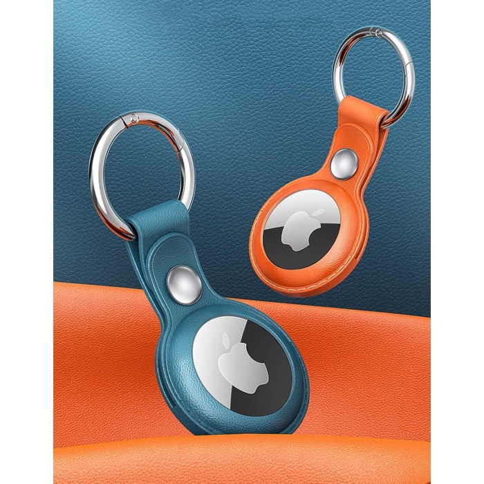 (BestSeller) XUNDD Original Apple Airtag Case Keychain Holder PU Leather Synthetic