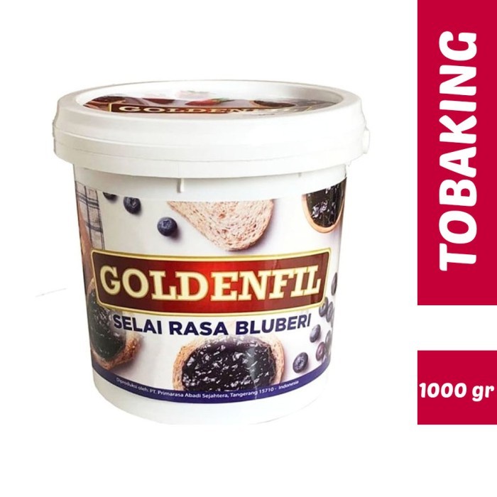 

(BestSeller) Goldenfil Blueberry jam 1 kg Selai Bluberi