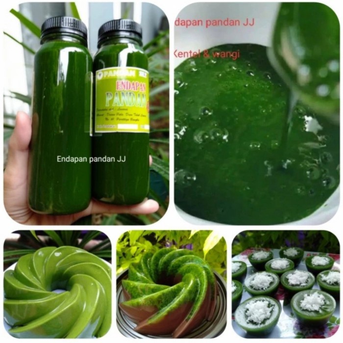 

Endapan pandan 100% asli daun pandan wangi buat puding, chiffon, kue