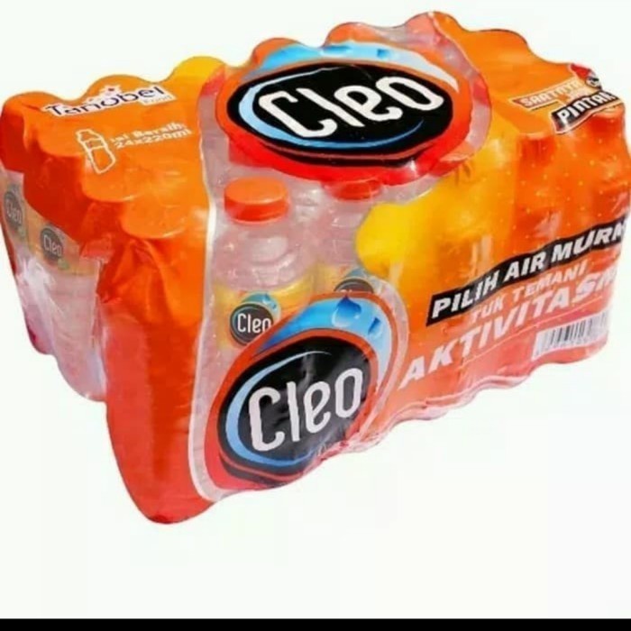 

(BestSeller) air mineral cleo botol 220ml isi 24