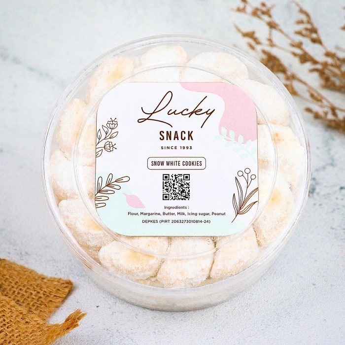 

Kue Kering Putri Salju Premium Wijsman Wisman 250 Gram Bulat
