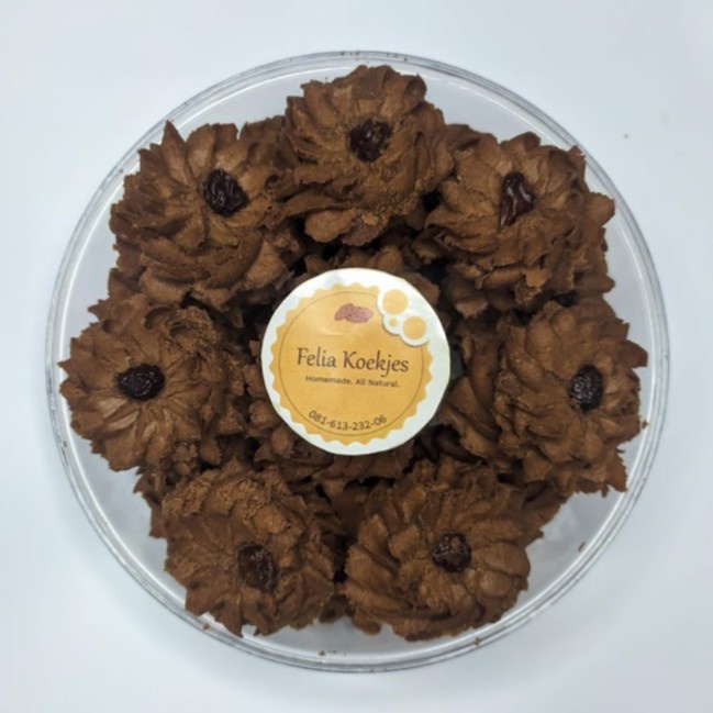 

Kue Kering Semprit Coklat - Butter Chocolate Cookies - 350 gram