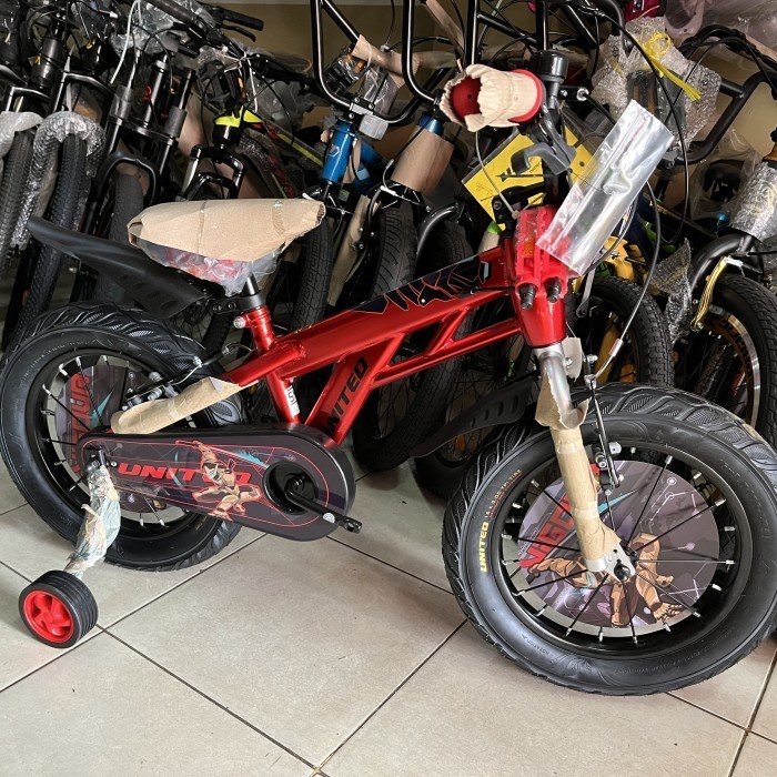 Sepeda Anak Laki 16 Inch United Vigour Ban Jumbo 5 - 8 Tahun Kode 197