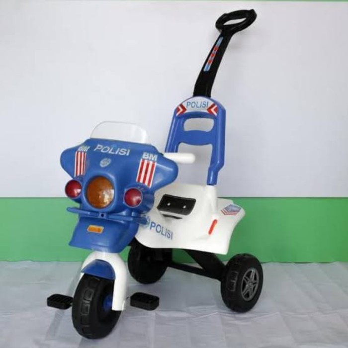 SEPEDA ANAK RODA 3 GOWES POLISI MAINAN SEPEDA MOTOR RODA 3 POLISI Kode 1388