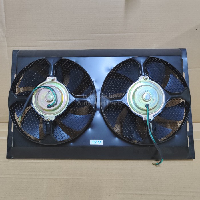 Extrafan Ac Mobil Elf Double 12V 10" Extra Fan 14X23 Isuzu Elf