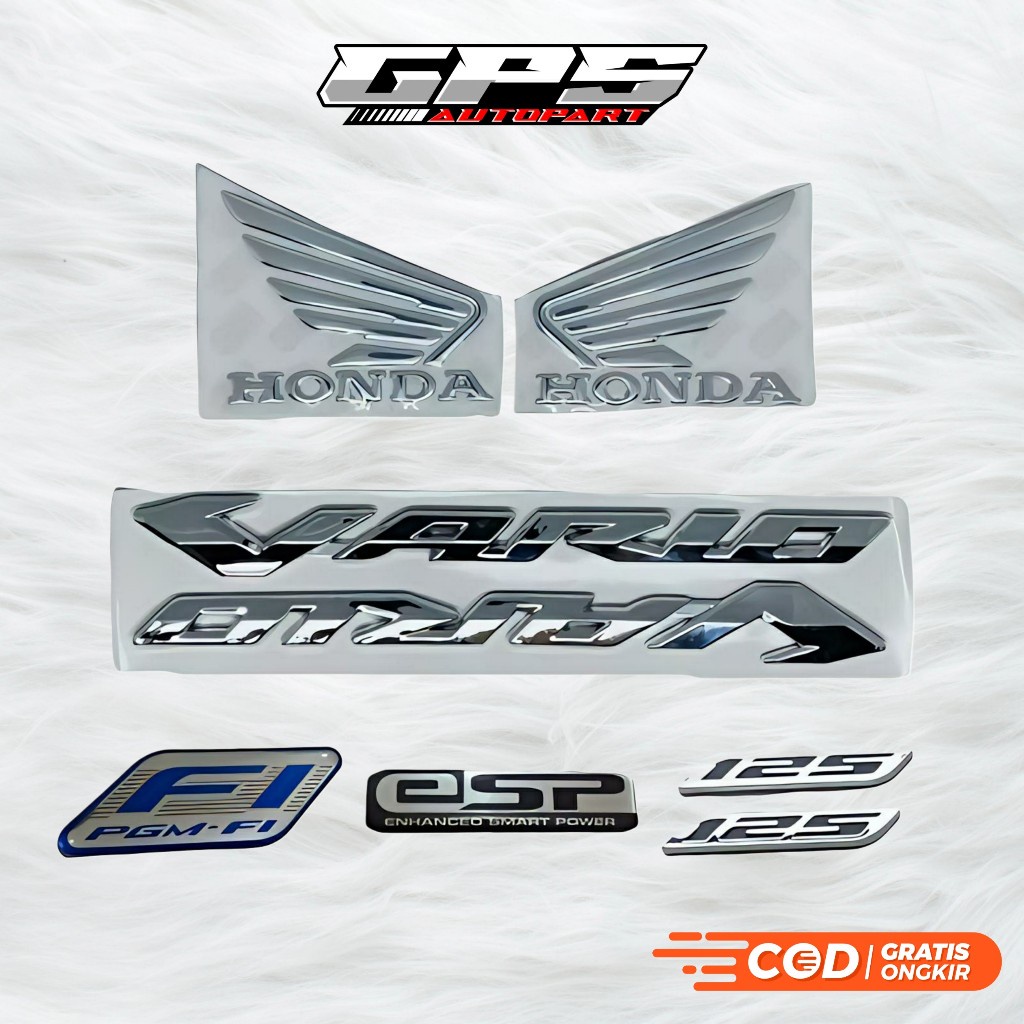 Logo Emblem Motor Honda Vario 150 dan 125 Vario led old kzr