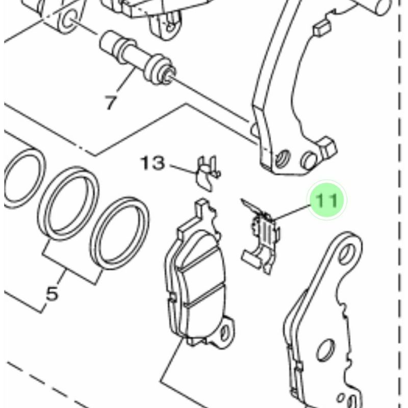 SENG PLAT TANAHAN KAMPAS REM DEPAN MIO SMILE SOUL YAMAHA