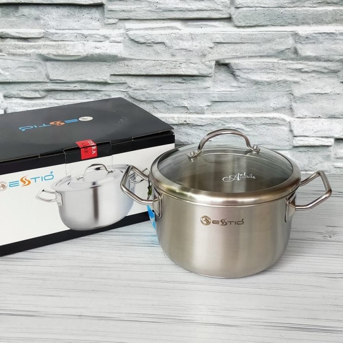 ZEBRA ESTIO PANCI SAUCEPOT TUTUP KACA 20 CM - 162242