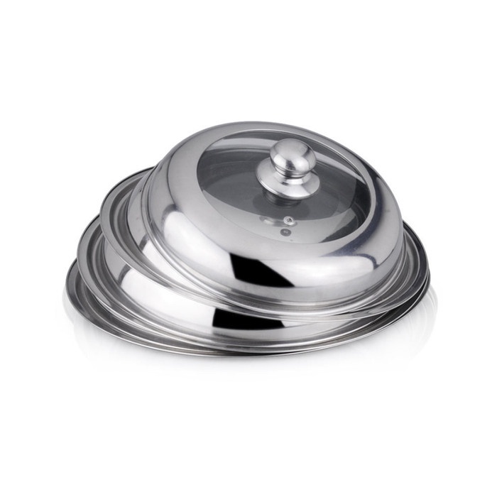 Tutup Wajan Kaca Stainless / Tutup Panci Serbaguna