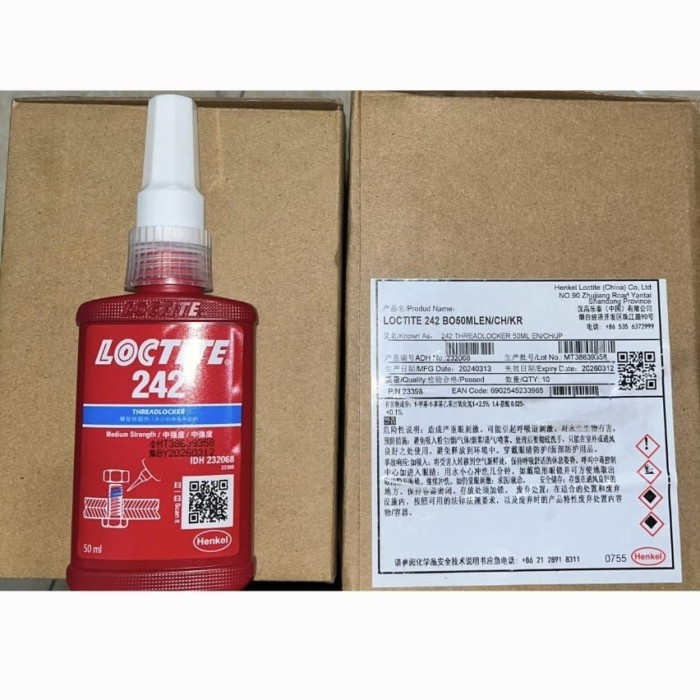 ORIGINAL Loctite Lem Baut 242 242/242,242-242_242 50Gram 50ml