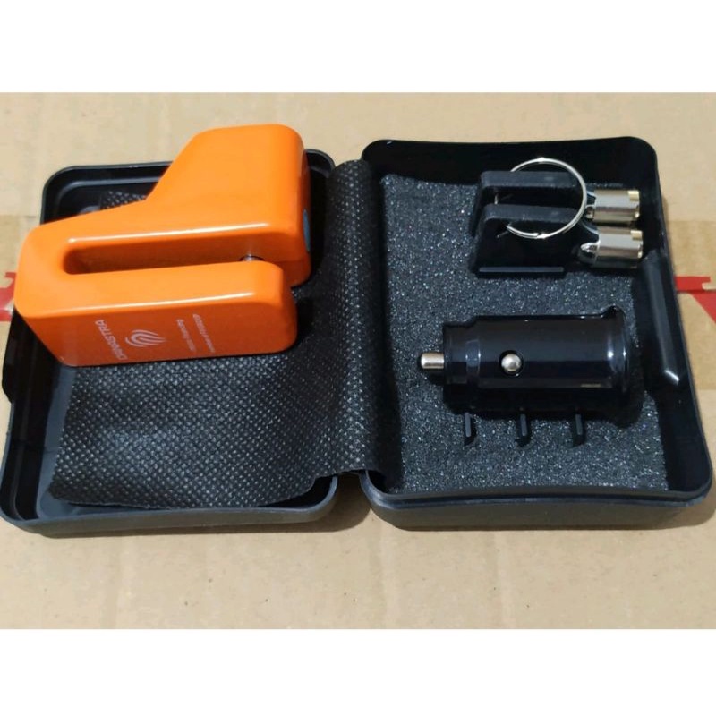 Promo Bulan Ini Kunci Gembok Cakram Motor + Charger Original Astra Fif Group