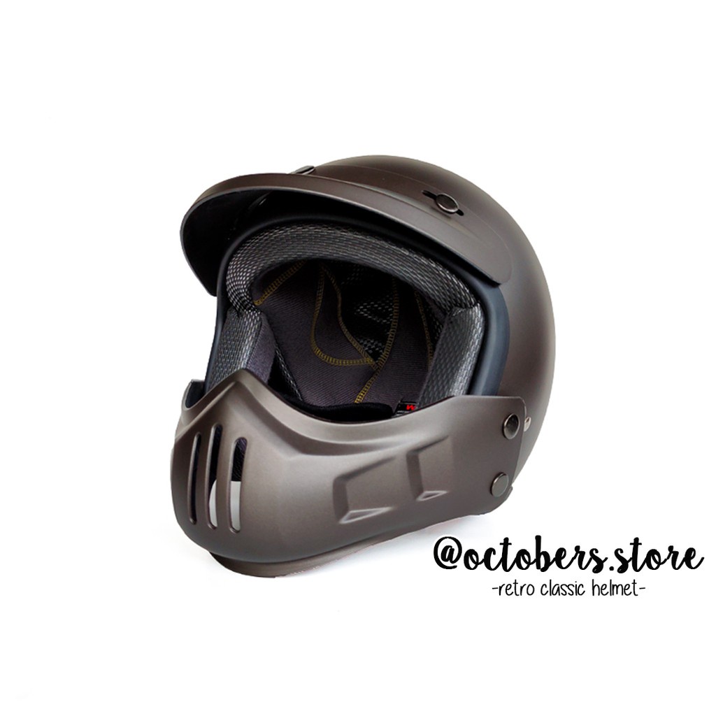 Limited Helm Cakil Modular (Half Face / Full Face) - Helm Retro - Helm Bogo
