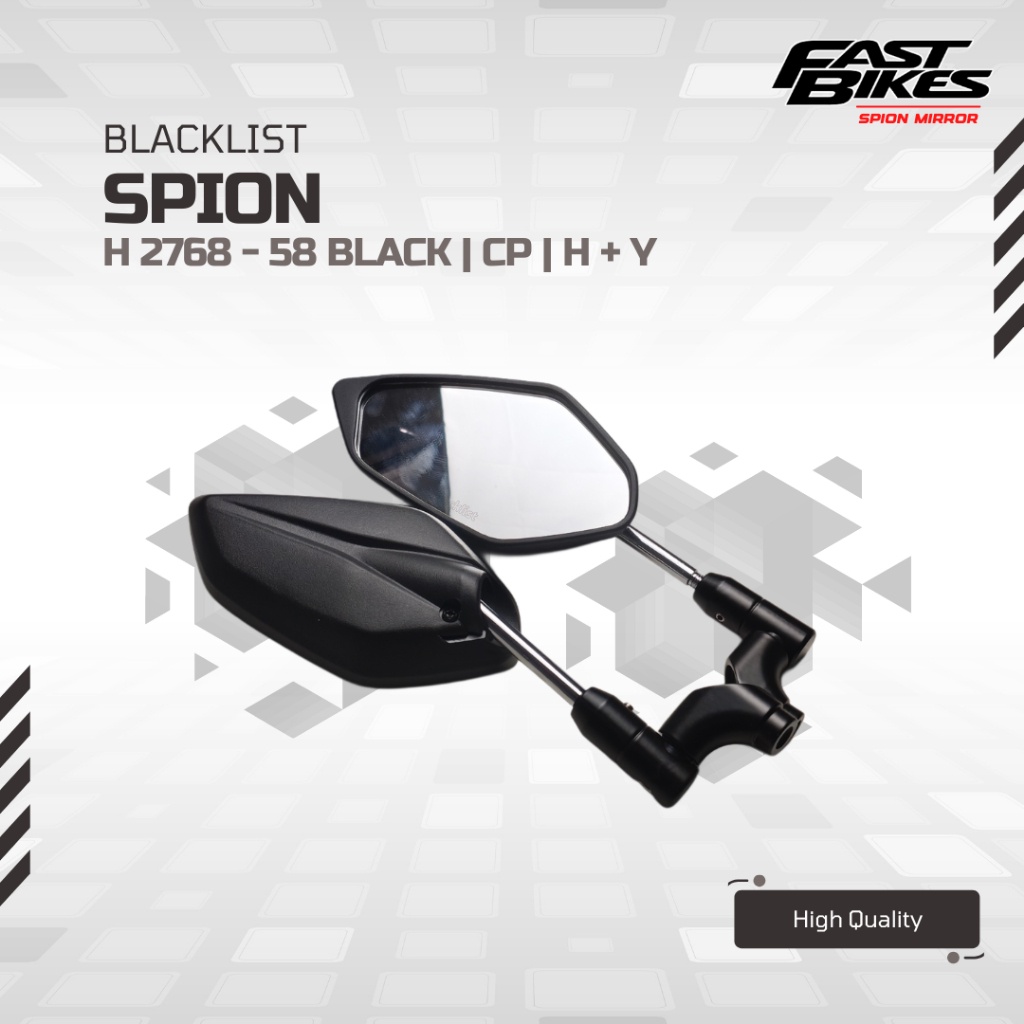 Gratis Ongkir Blacklist Spion Variasi Standar Model Lipat Oval Kaca Putih Universal Mio Beat Nmax