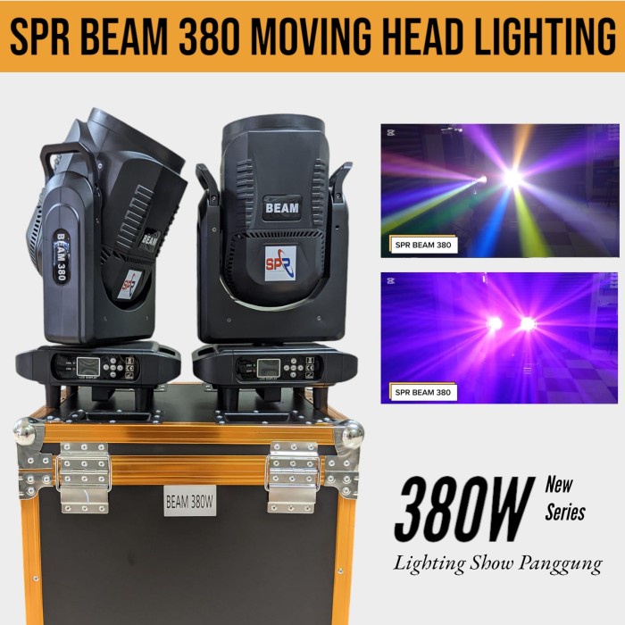Beam 380 Lighting Show Panggung Gobo + Prisma Full Color