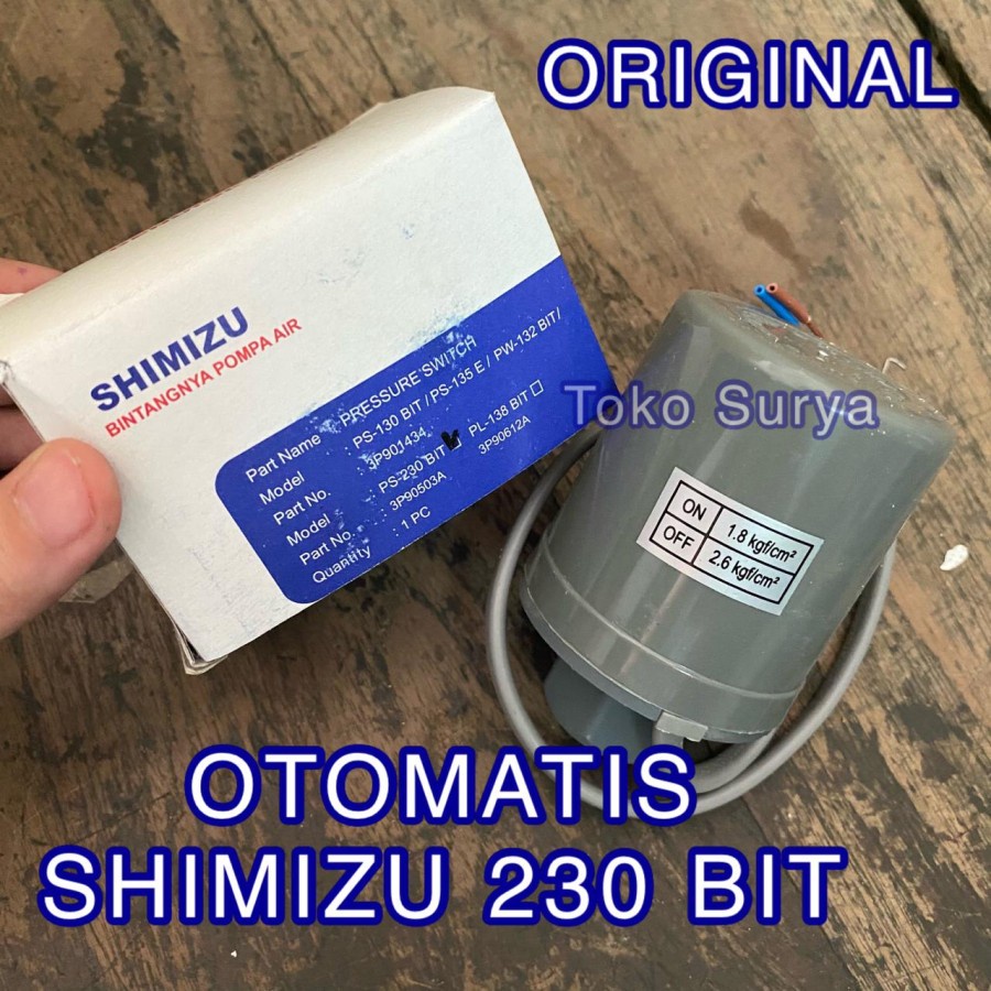 Pressure Switch Shimizu Otomatis Pompa Shimizu Otomatis Pompa Air SHimizu PS 130 Bit PS 103 bit PS