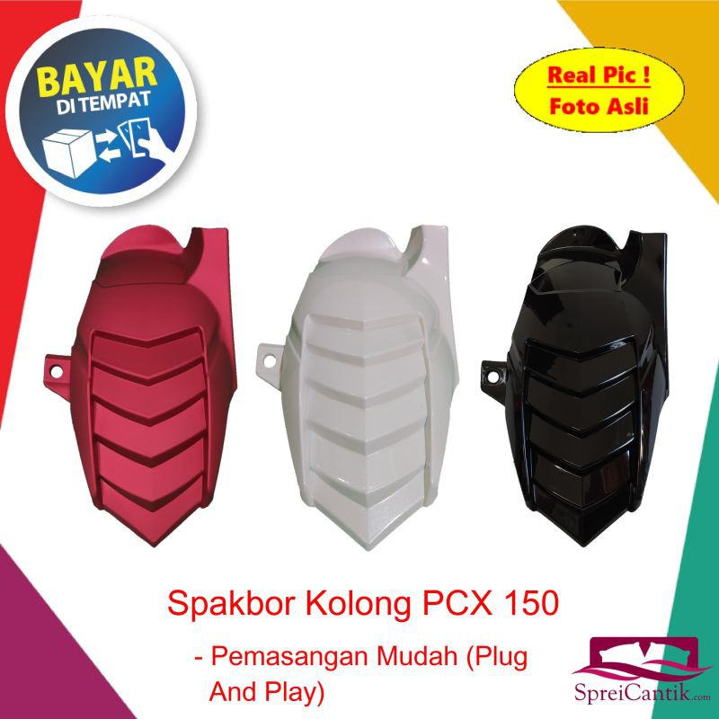 Spakbor Kolong PCX 150 - Mudguard Pelindung Lumpur Belakang Variasi Motor PCX Hungger Transformer