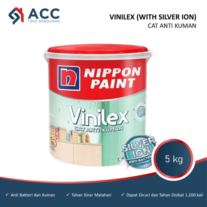 Vinilex Silver Ion Cat Tembok Interior Anti Bakteri Warna 5kg