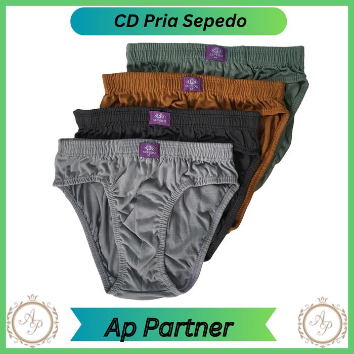 terbaru  ( 12 pcs / 1 lusin ) celana dalam pria polos katun - cd pria jumbo katun / size m l xl